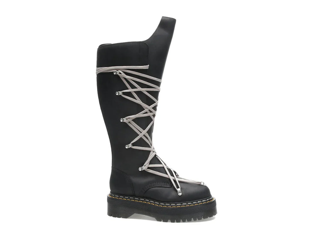 Dr. Martens 1460 DRKSHDW Quad Sole Pentalace Boot Rick Owens Schwarz