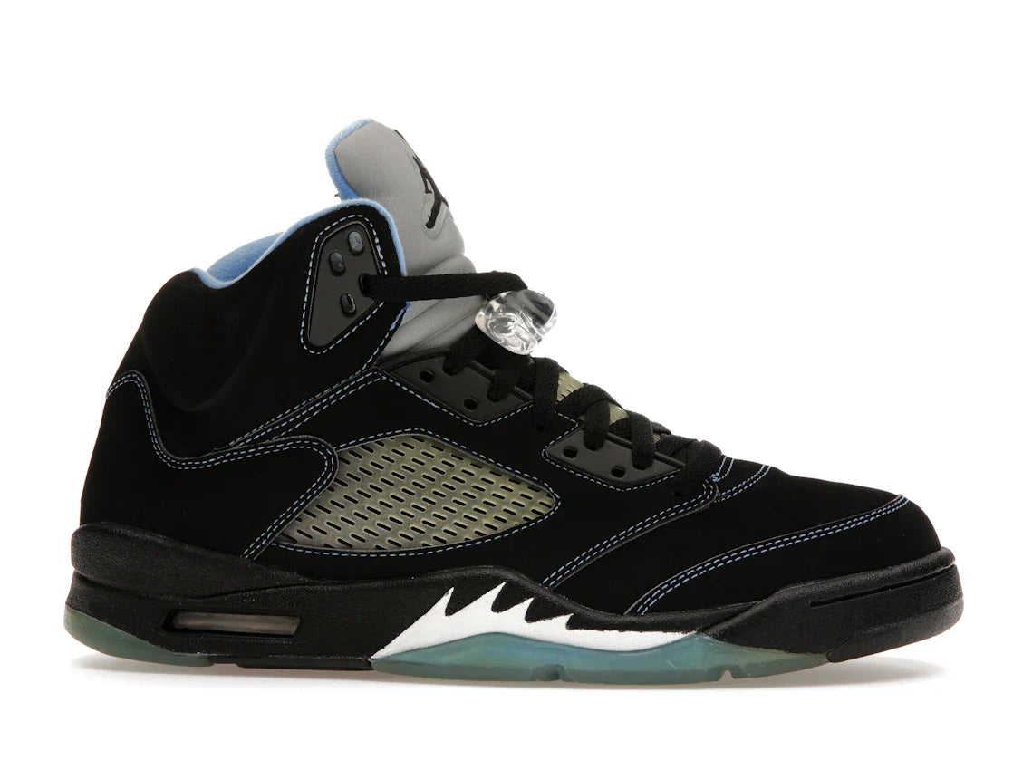 Jordan 5 Retro Schwarz/University Blue