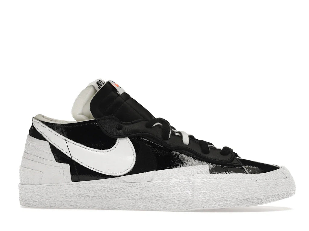 Nike Blazer Low Sacai Schwarzes Lackleder