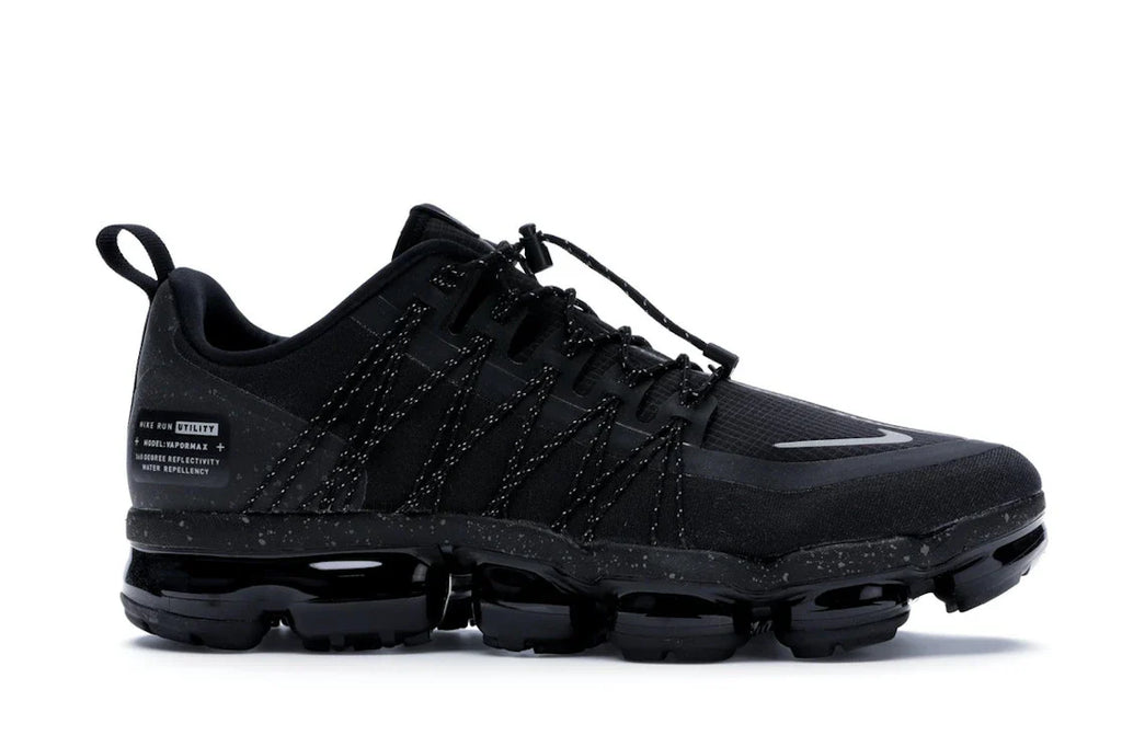 Nike Air VaporMax Run Utility Schwarz Reflektierendes Silber