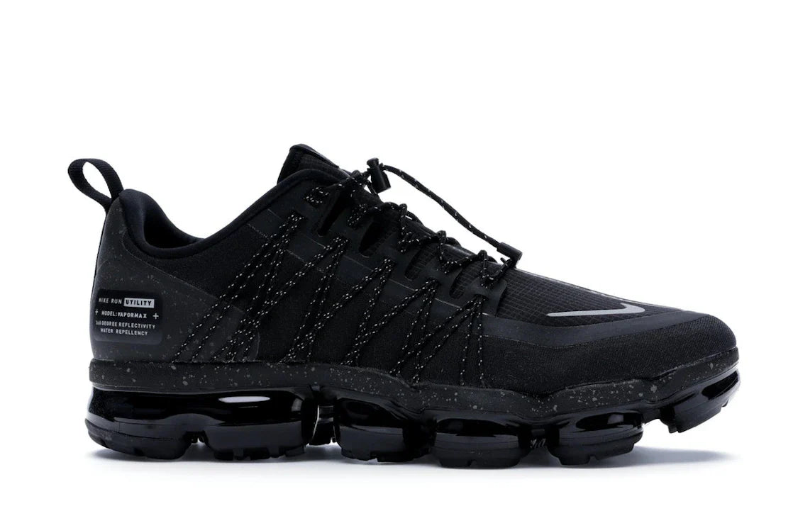 Nike Air VaporMax Run Utility Schwarz Reflektierendes Silber