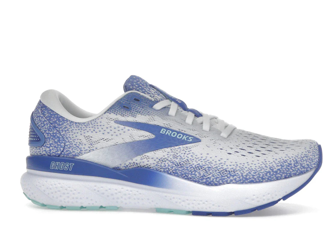 Brooks Ghost 16 White Amparo Blue Limpet Shell (Damen)