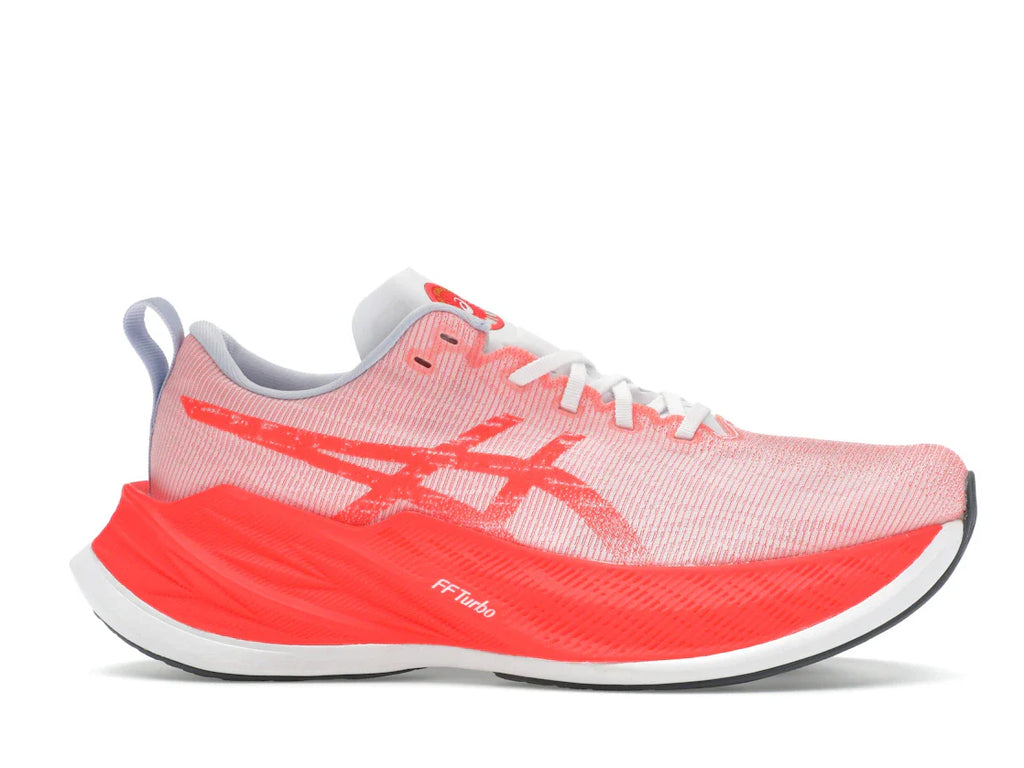 ASICS Superblast Weiß Sonnenaufgang Rot