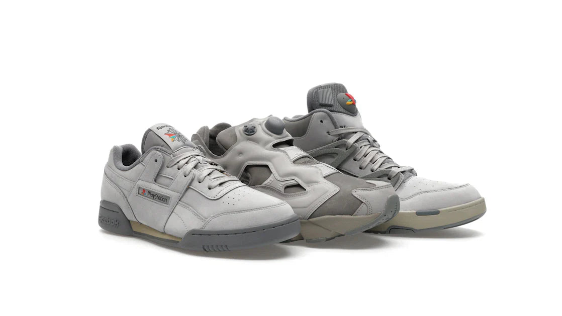Reebok Workout Plus, Reebok Pump Omni Zone II & Reebok Instapump Fury 94 PlayStation 30th Anniversary Stapelbox