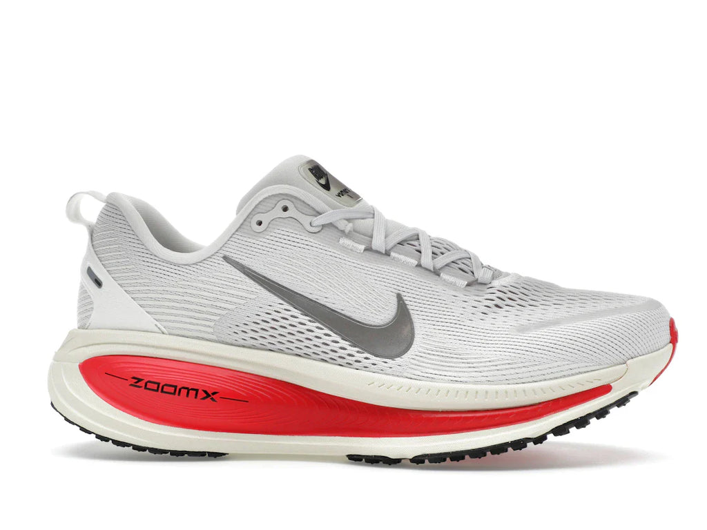 Nike Vomero 18 Platinum Tint Siren Red Light Smoke Gray Metallic Pewter