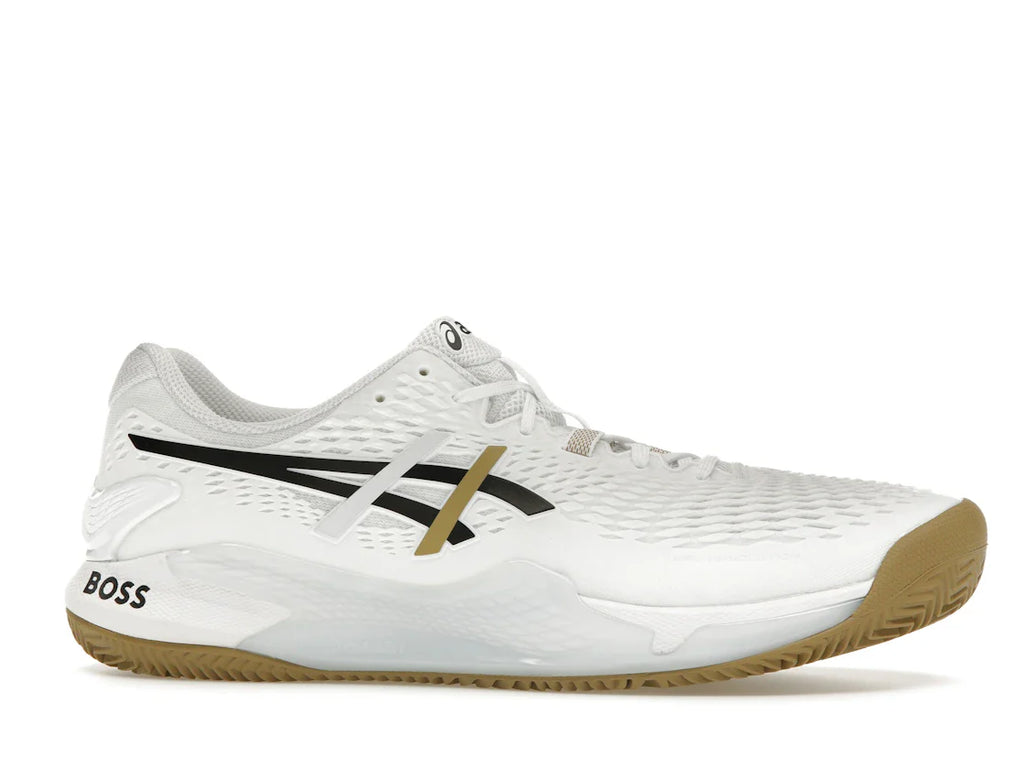 ASICS Gel-Resolution 9 Clay BOSS Matteo Berrettini White Camel