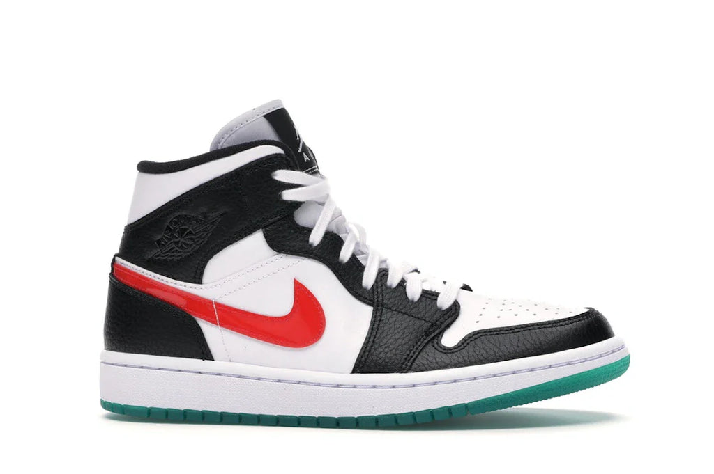 Jordan 1 Mid Alternate Swooshes Rot Gelb (Damen)