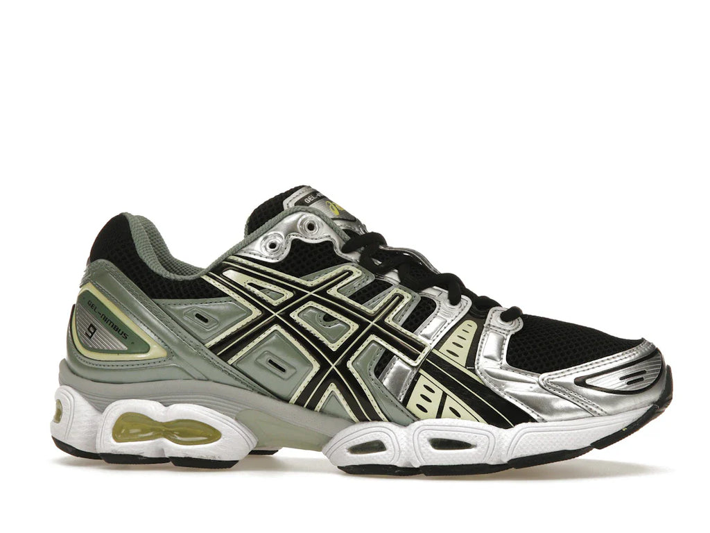 ASICS Gel-Nimbus 9 Schwarz Grün Gelb Silber
