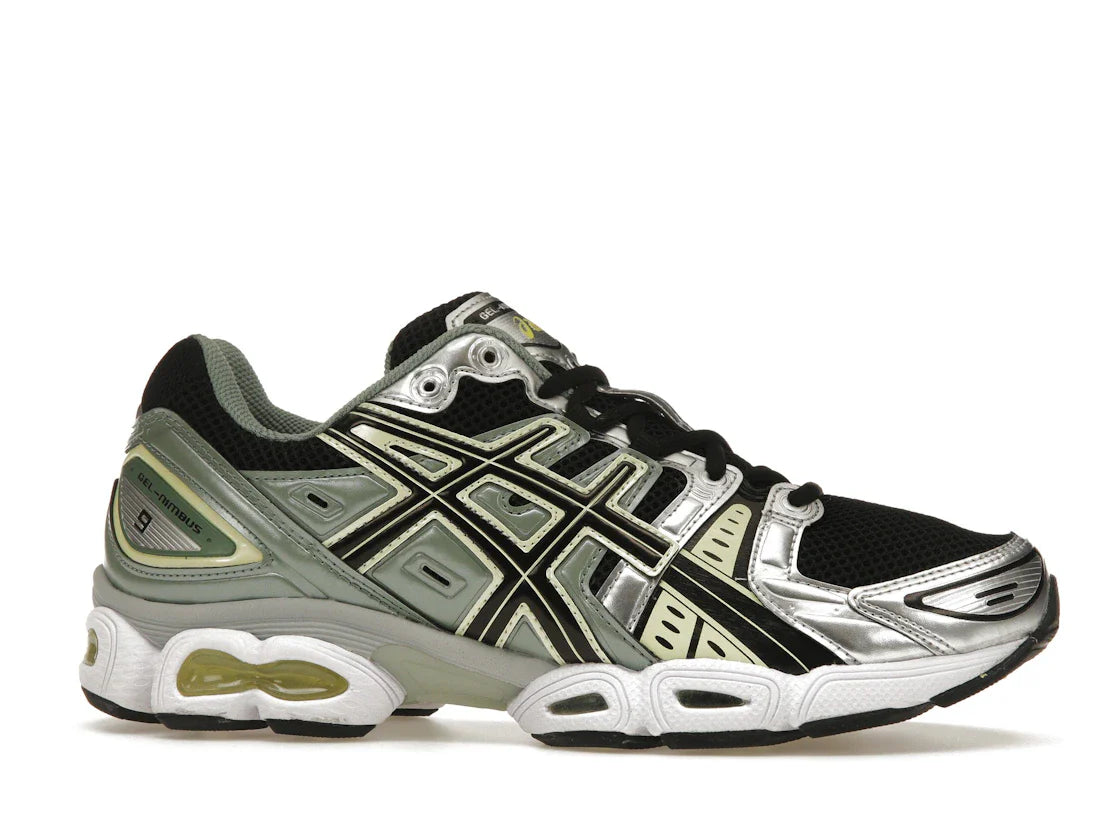 ASICS Gel-Nimbus 9 Schwarz Grün Gelb Silber