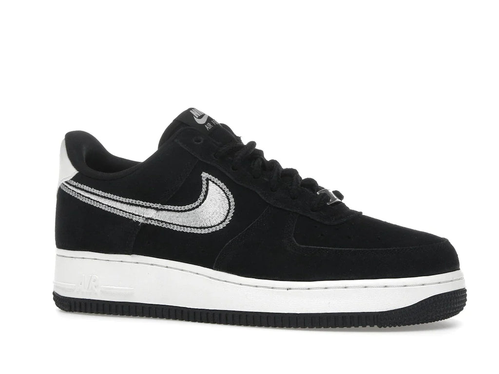 Nike Air Force 1 Low '07 LV8 Black Sail mit gesticktem Swoosh