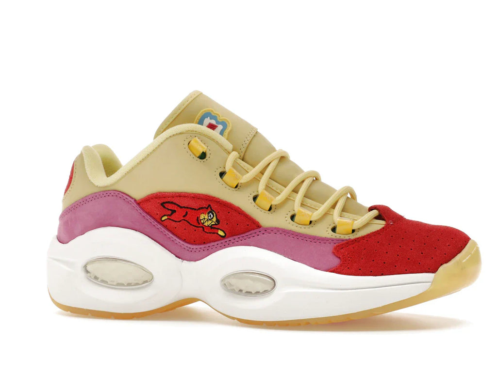 Reebok Question Low BBC Ice Cream Running Dog Gelb Rot