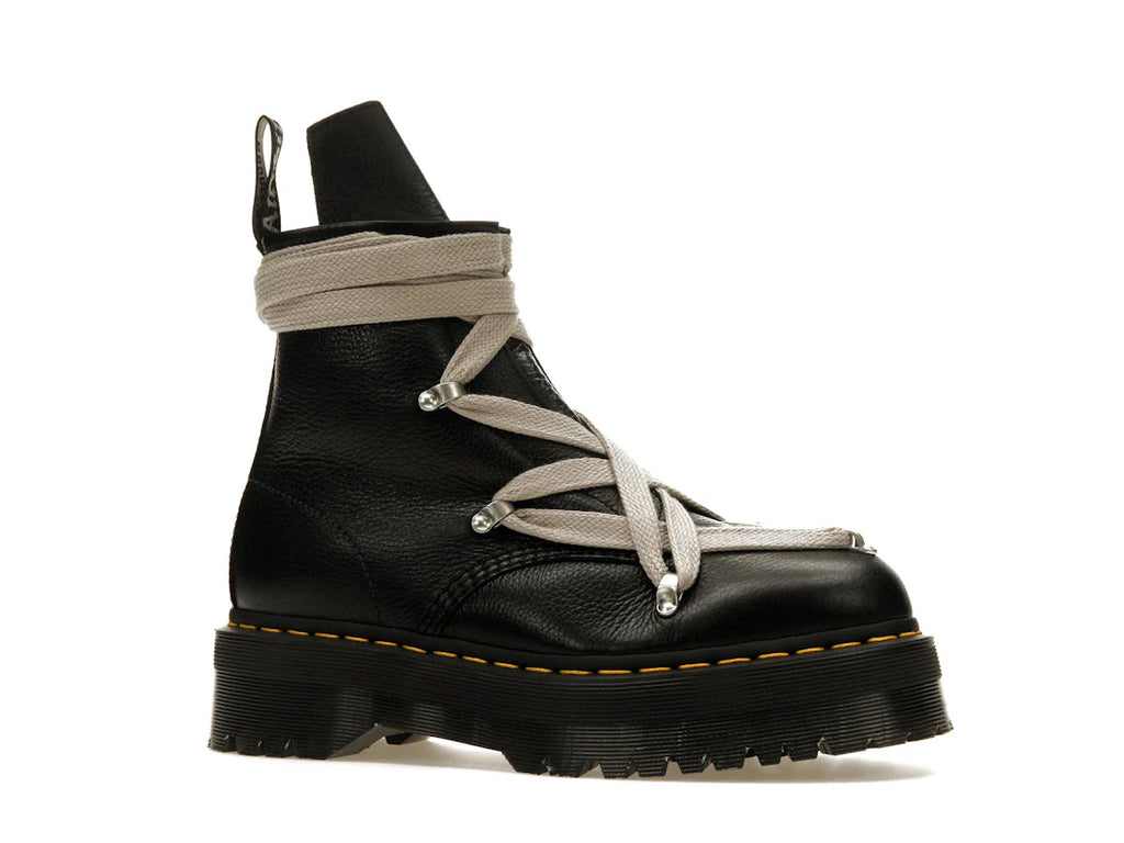 Dr. Martens 1460 Quad Ledersohle Pentagramm-Schnürstiefel Rick Owens Schwarz
