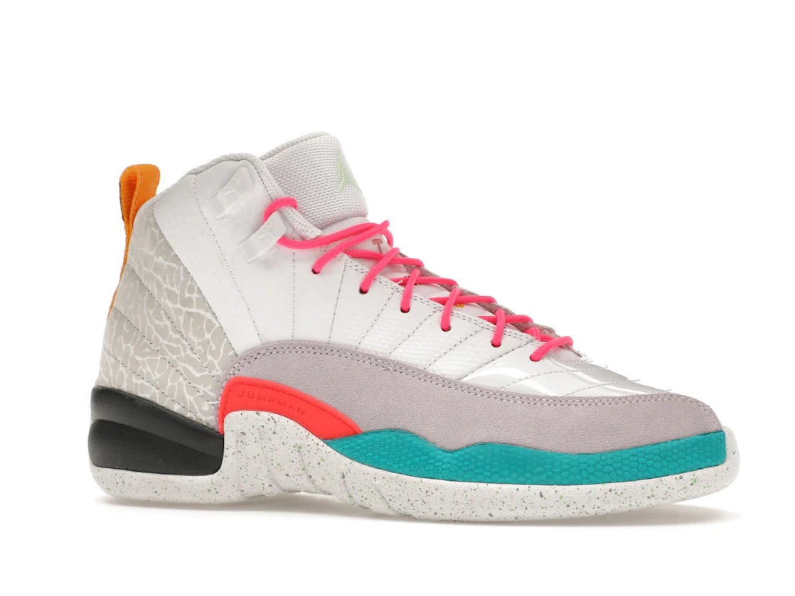 Jordan 12 Retro White Vapor Green (GS)