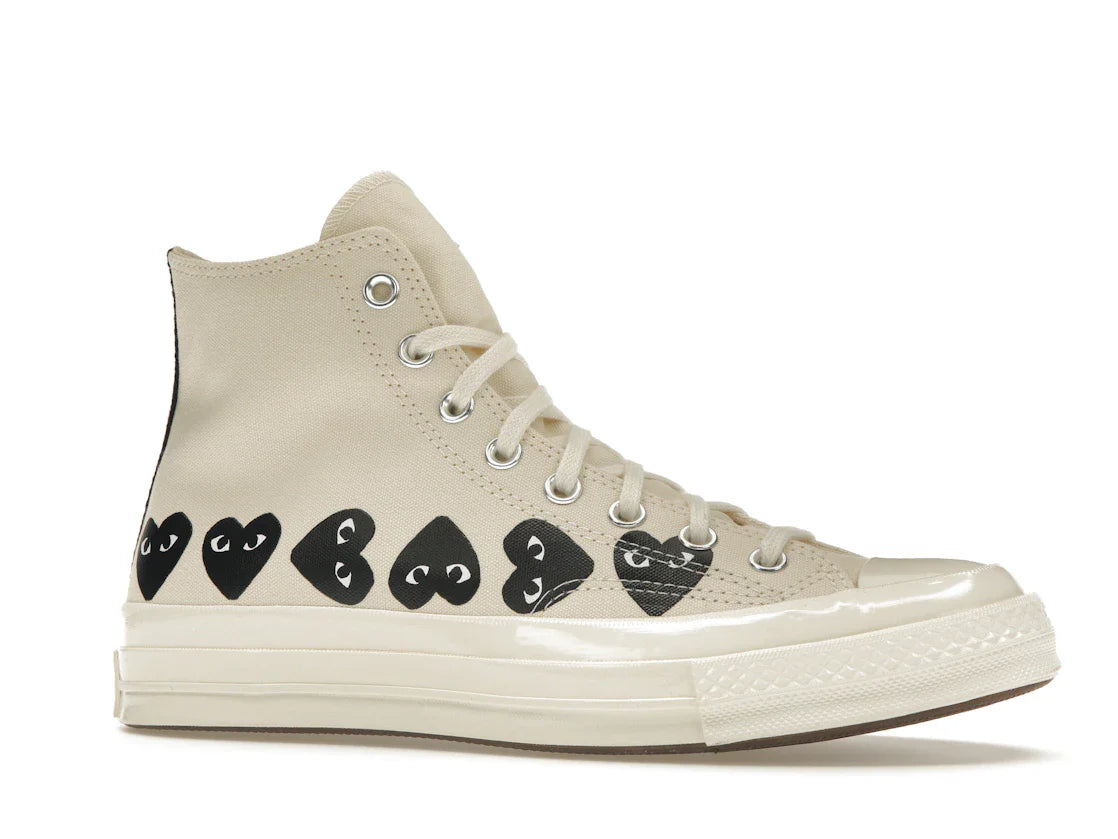Converse Chuck Taylor All Star 70 Hi Comme des Garcons PLAY Multi-Heart Milk