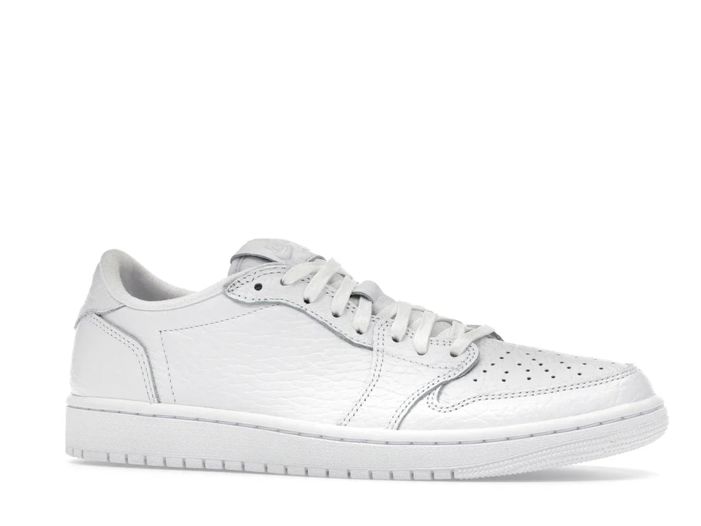 Jordan 1 Retro Low Swooshless Triple White (2025)