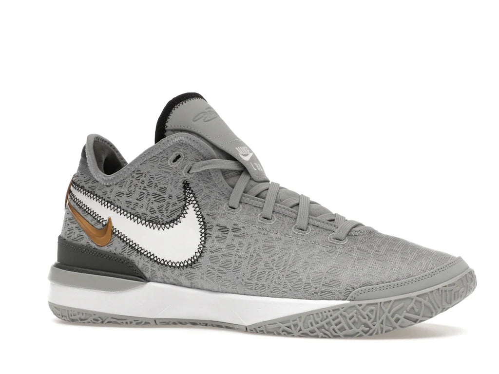 Nike Zoom LeBron NXXT Gen Wolf Gray Metallic Gold