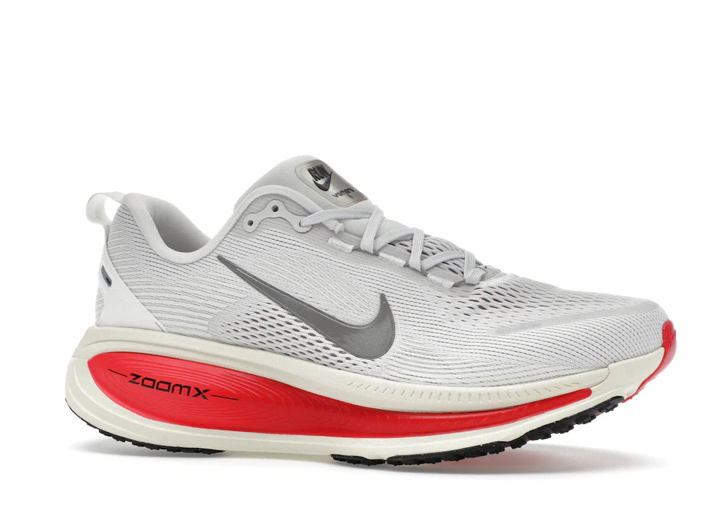 Nike Vomero 18 Platinum Tint Siren Red Light Smoke Gray Metallic Pewter