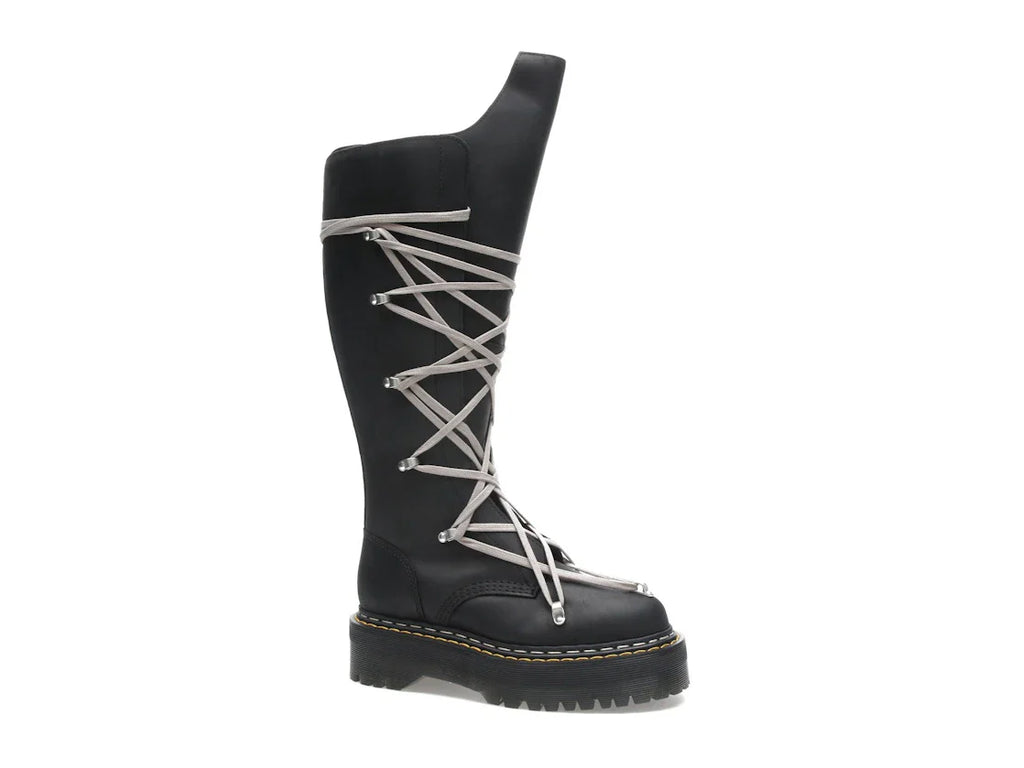 Dr. Martens 1460 DRKSHDW Quad Sole Pentalace Boot Rick Owens Schwarz