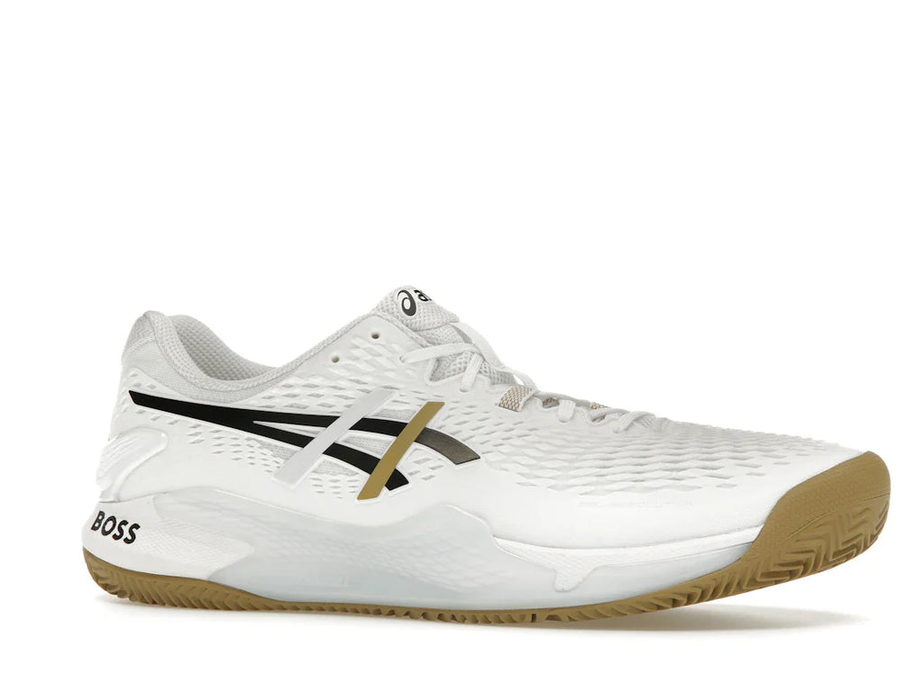 ASICS Gel-Resolution 9 Clay BOSS Matteo Berrettini White Camel