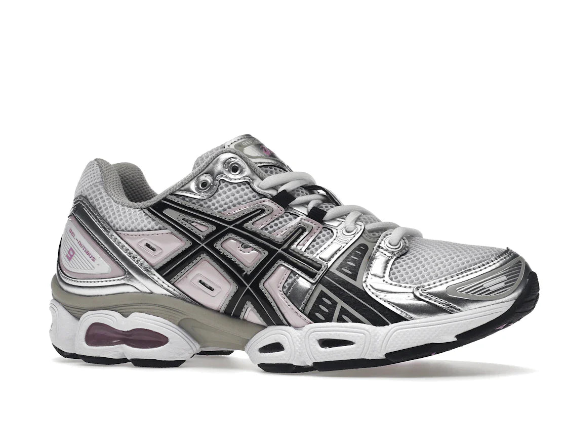 ASICS Gel-Nimbus 9 Weiß Schwarz Hellrosa (Damen)