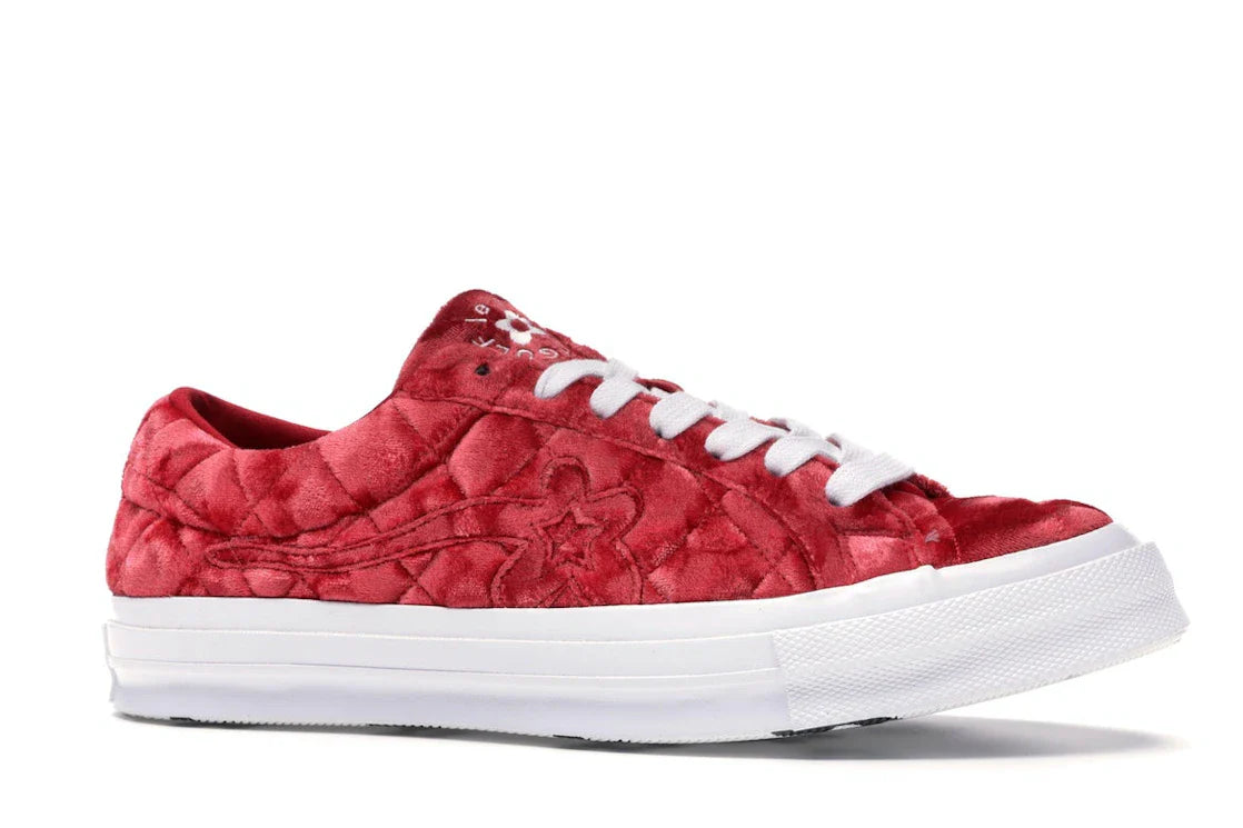 Converse One Star Ox Golf le Fleur TTC Gesteppter Samt Barbados Cherry