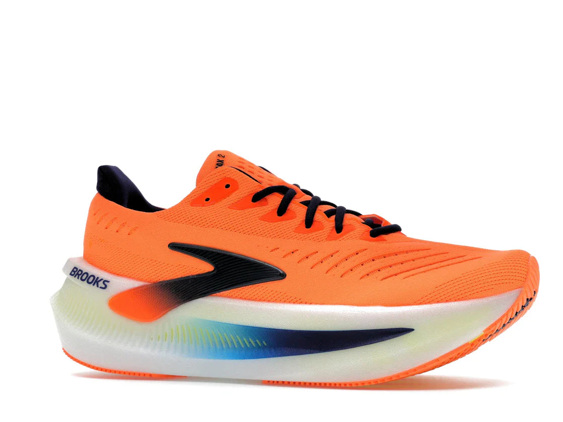 Brooks Glycerin Max 2 Orange Beacon Blau