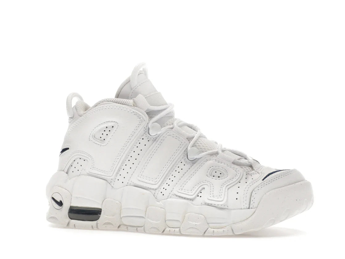 Nike Air More Uptempo Weiß Mitternachtsblau (GS)