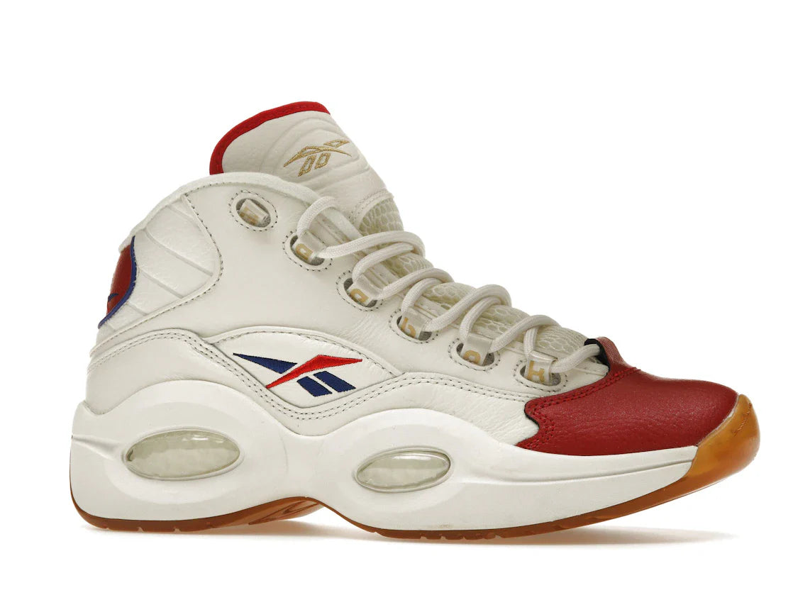 Reebok Question Mid Weiß Rot Blau