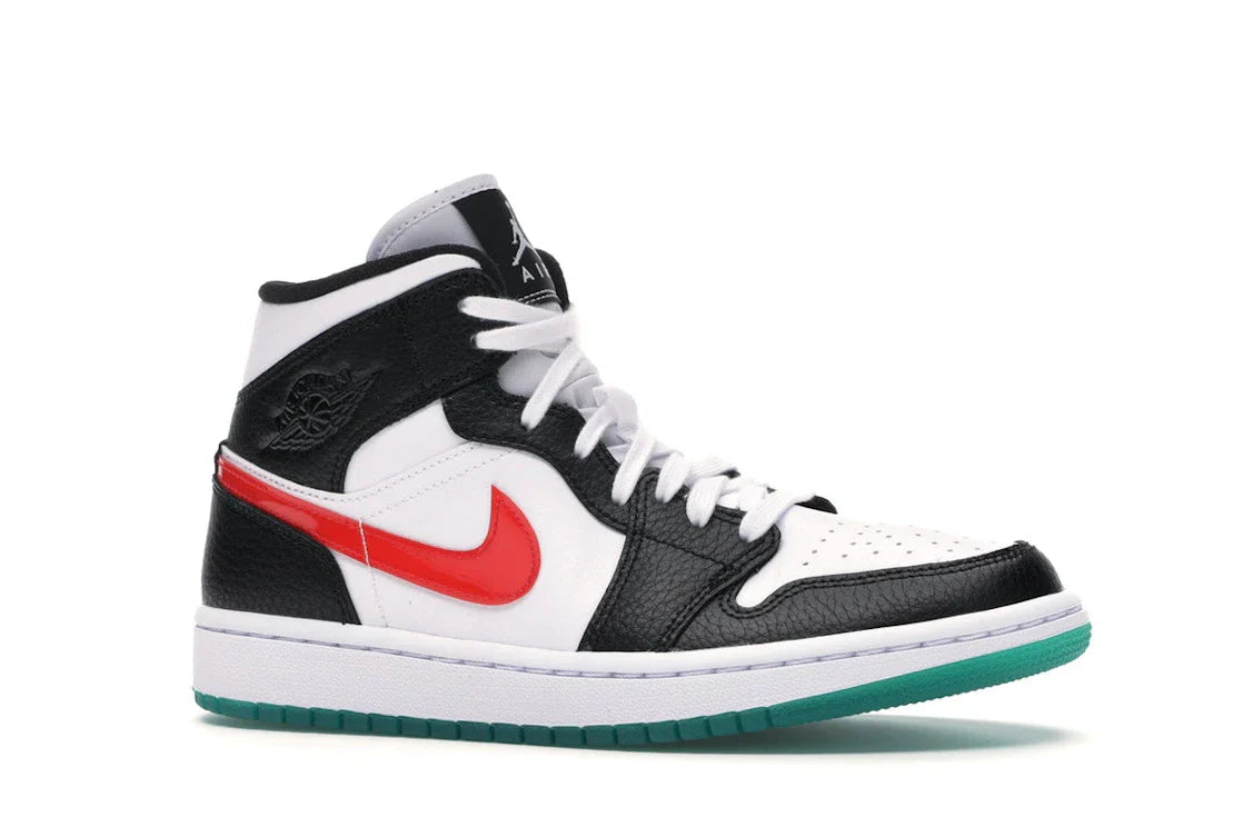 Jordan 1 Mid Alternate Swooshes Rot Gelb (Damen)