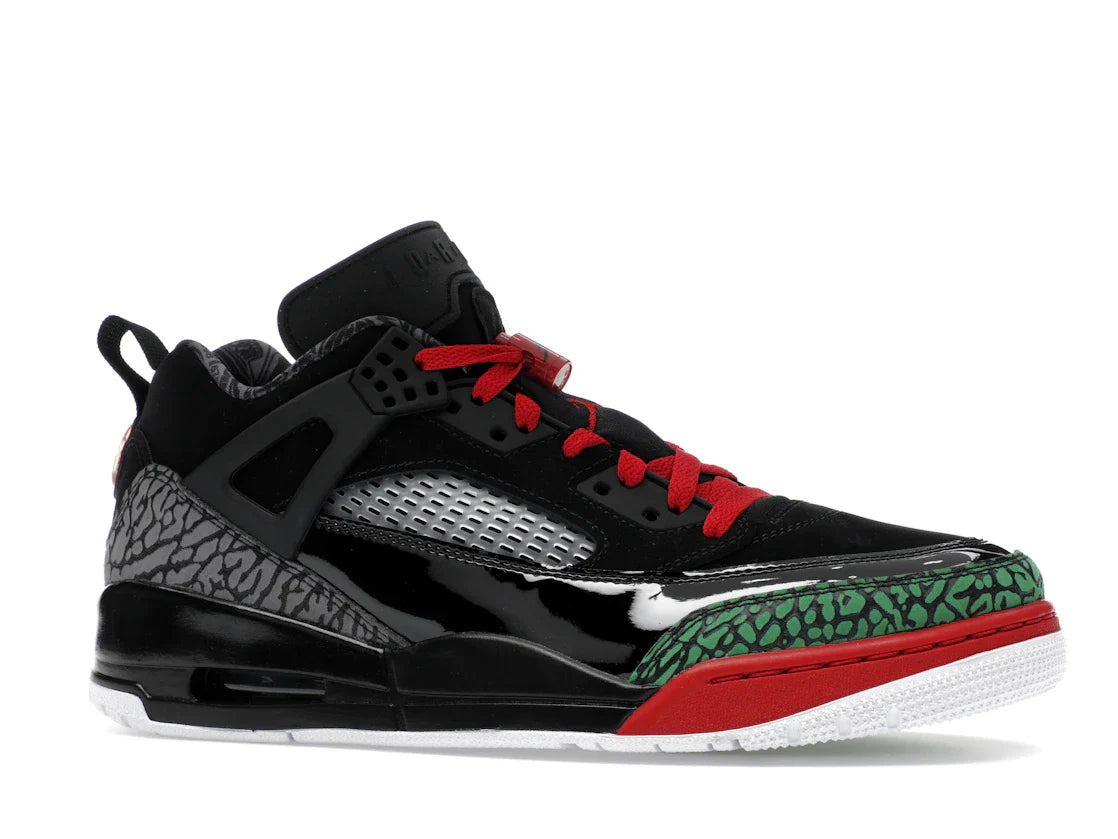 Jordan Spizike Low Schwarz Klassisch Grün Weiß Varsity Rot