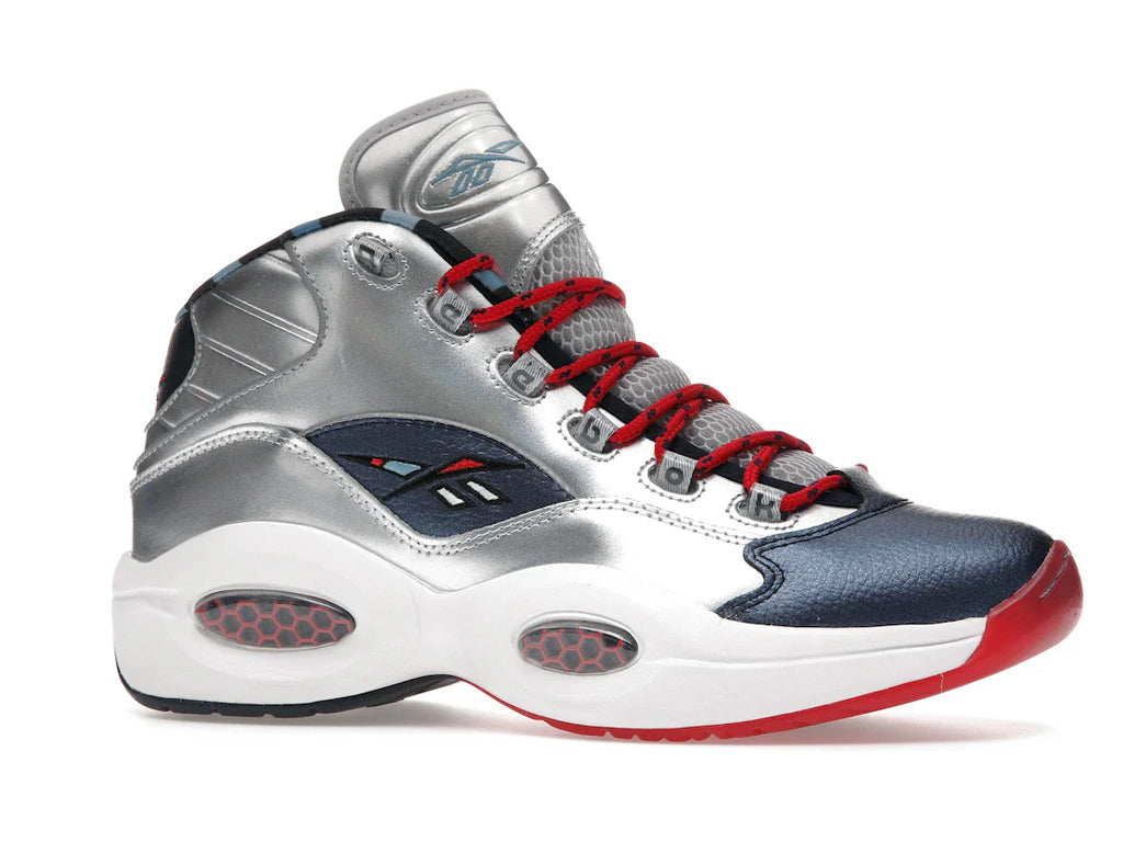 Reebok Question Mid Iverson x Harden Silber