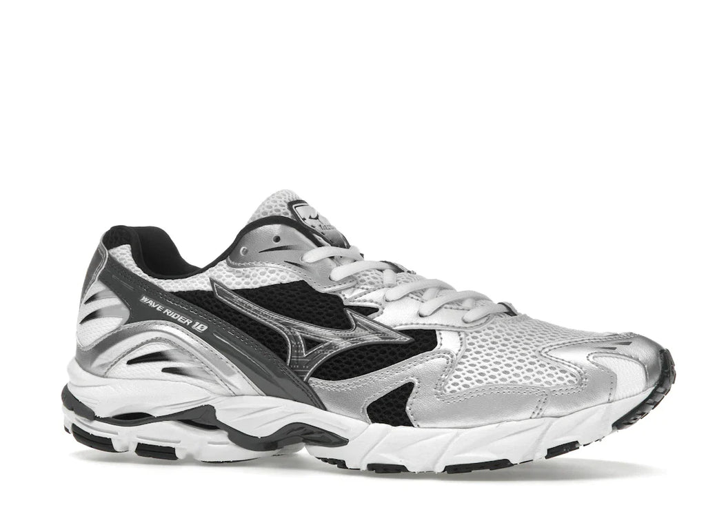 Mizuno Wave Rider 10 Weiß Silber Schwarz
