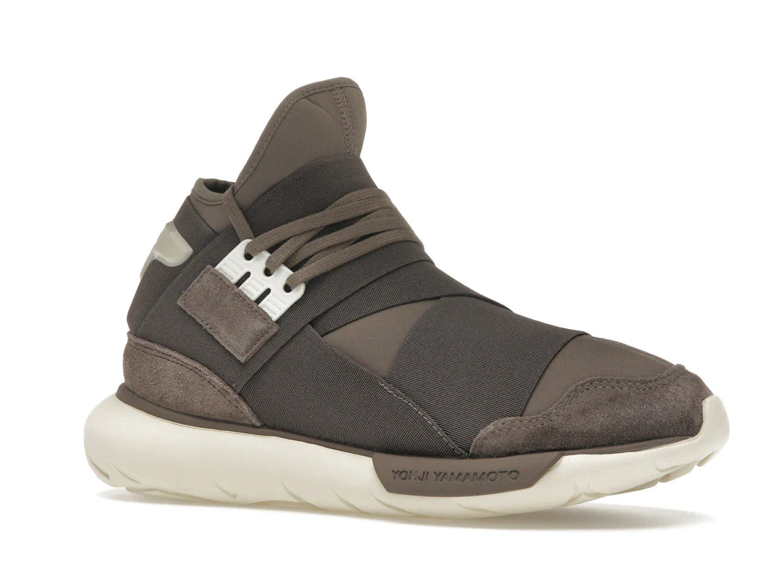 adidas Y-3 Qasa High Braun Creme Weiß