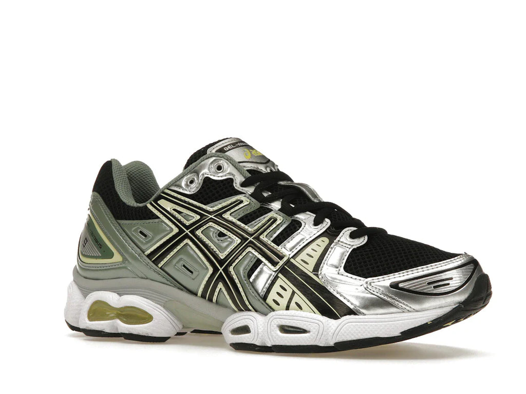 ASICS Gel-Nimbus 9 Schwarz Grün Gelb Silber
