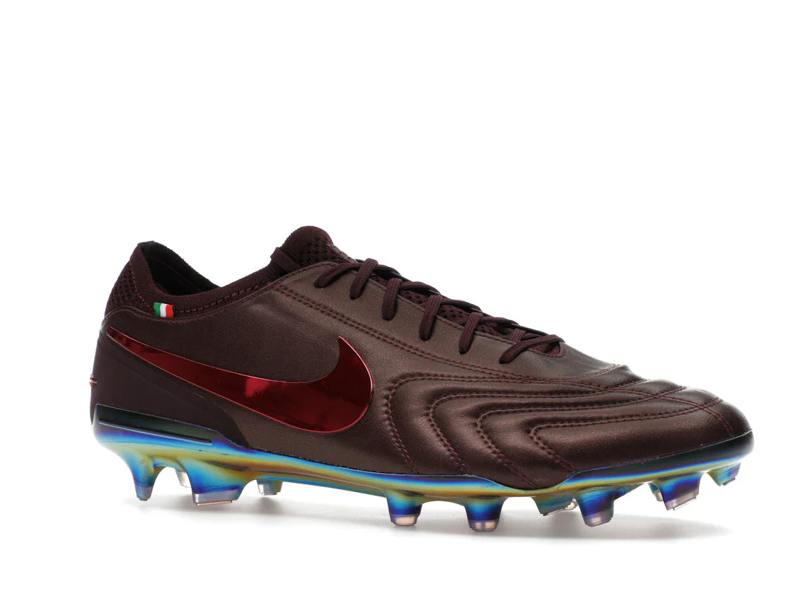 Nike Tiempo Legend 10 Elite Luxe FG Montebelluna Leder Portwein