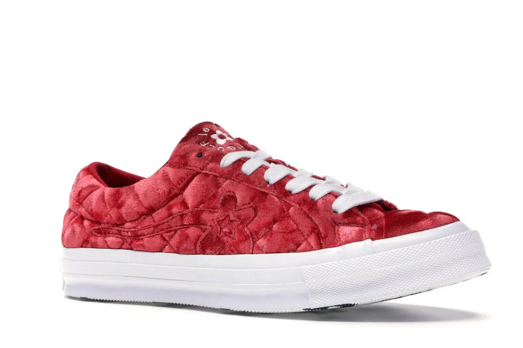 Converse One Star Ox Golf le Fleur TTC Gesteppter Samt Barbados Cherry