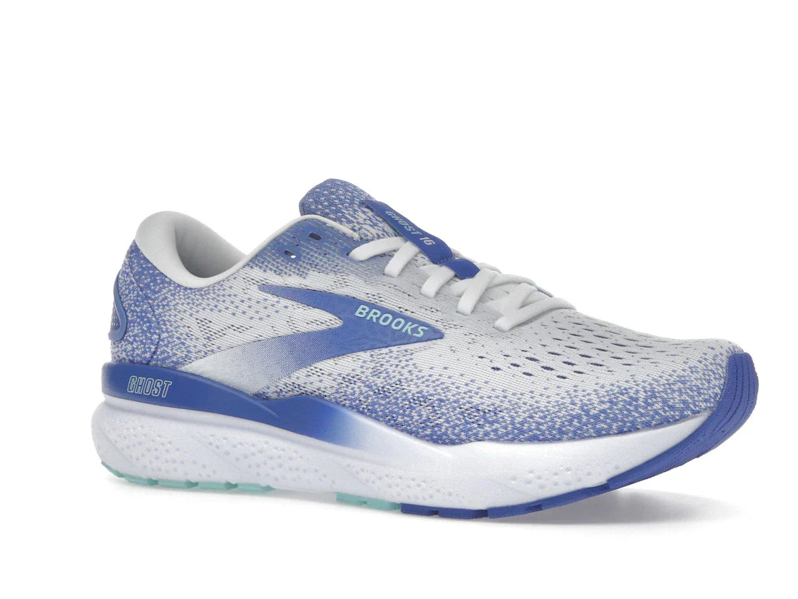 Brooks Ghost 16 White Amparo Blue Limpet Shell (Damen)