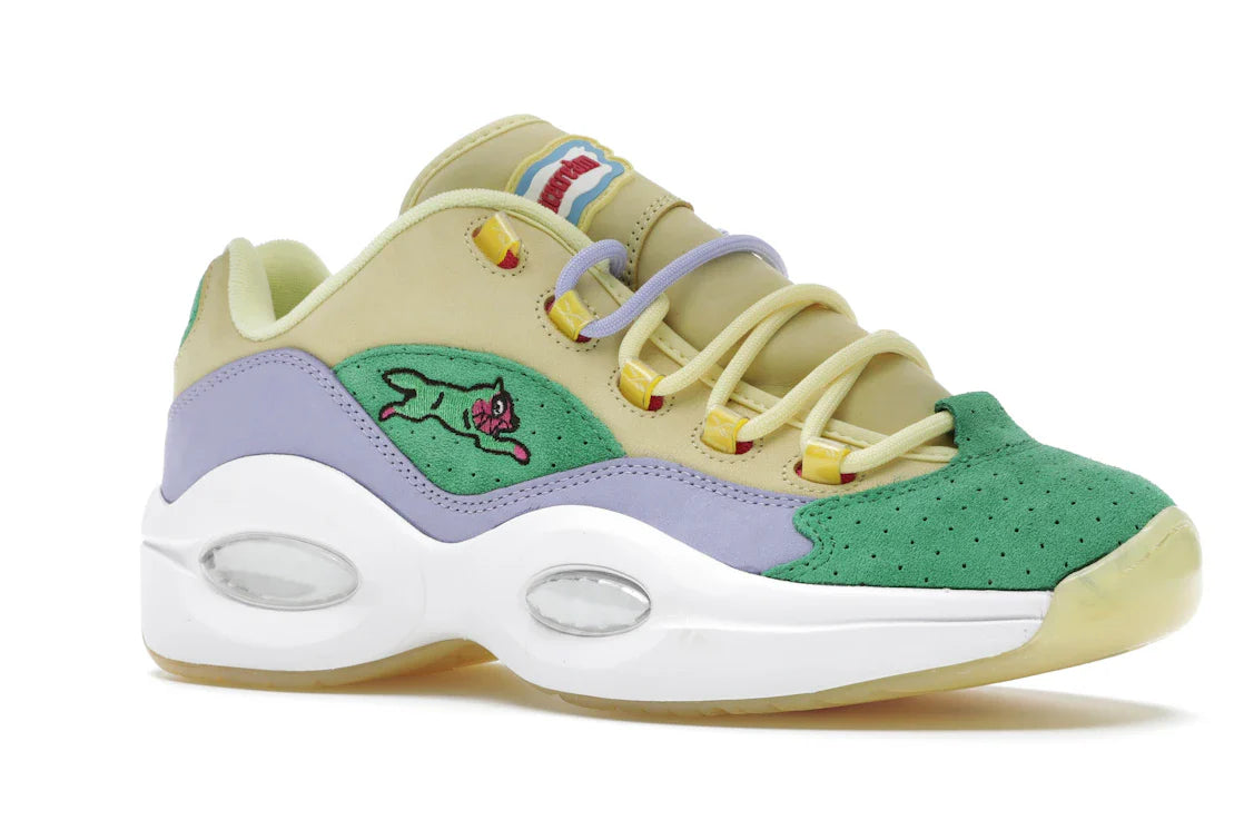 Reebok Question Low BBC Ice Cream Running Dog Gelbgrün