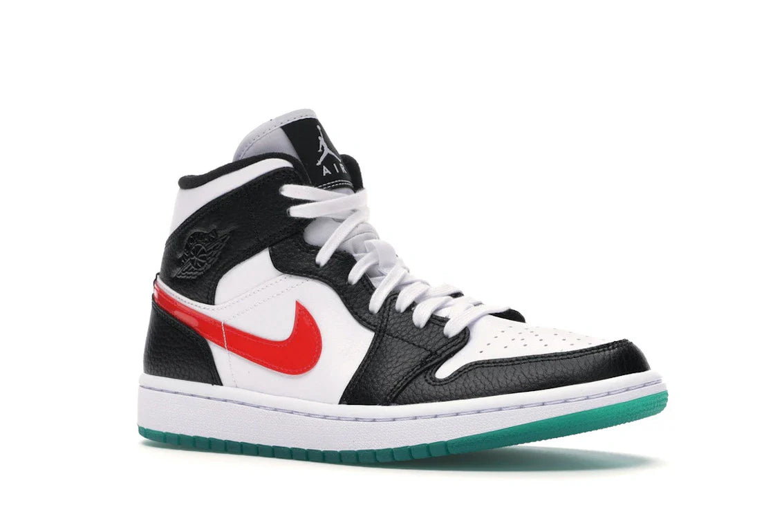 Jordan 1 Mid Alternate Swooshes Rot Gelb (Damen)