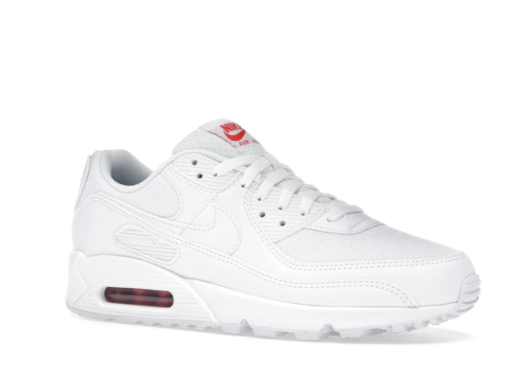 Nike Air Max 90 Weiß Hellkarmesinrot