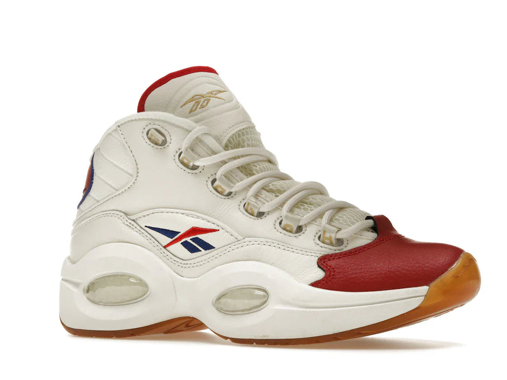 Reebok Question Mid Weiß Rot Blau