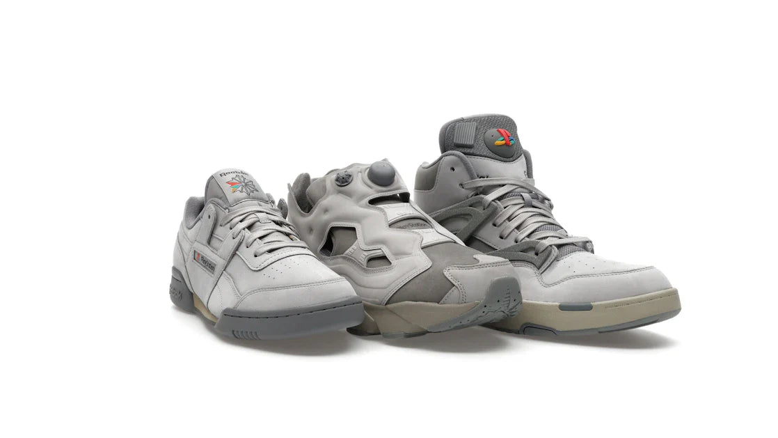Reebok Workout Plus, Reebok Pump Omni Zone II & Reebok Instapump Fury 94 PlayStation 30th Anniversary Stapelbox