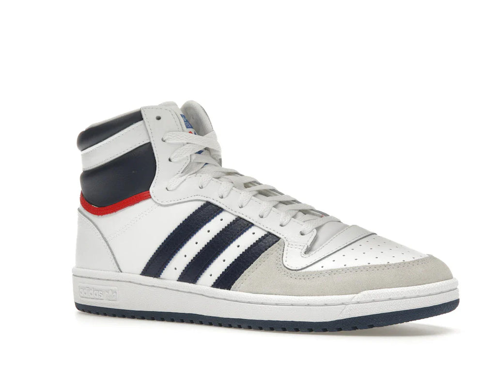 adidas Top Ten Hi Weiß Marineblau Rot
