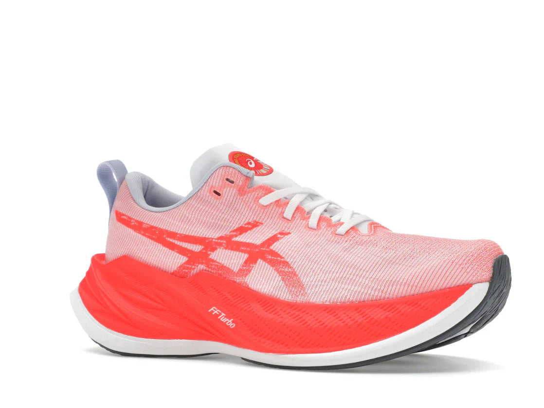 ASICS Superblast Weiß Sonnenaufgang Rot