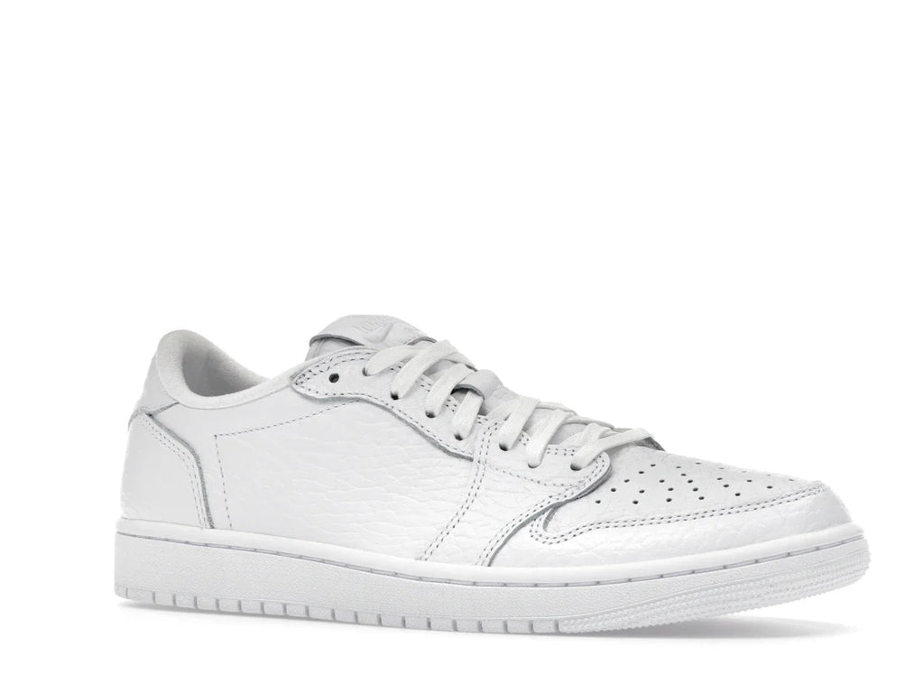 Jordan 1 Retro Low Swooshless Triple White (2025)