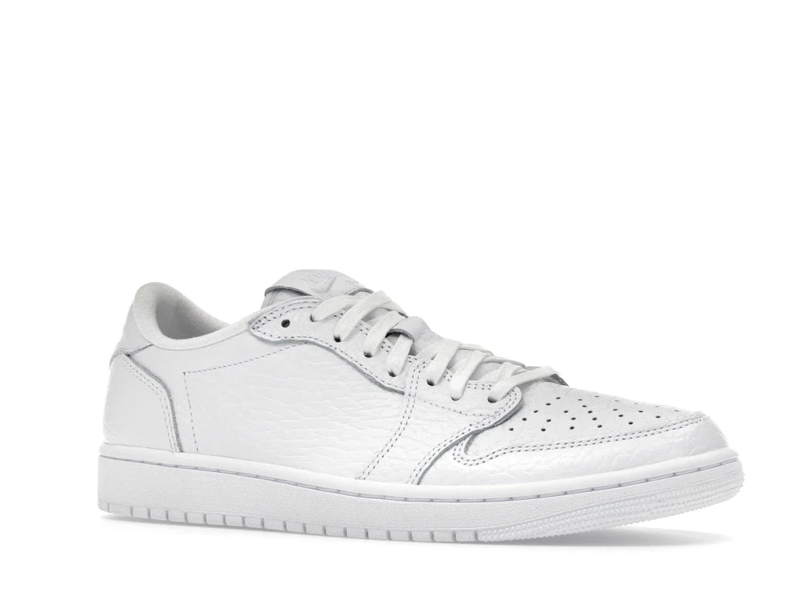 Jordan 1 Retro Low Swooshless Triple White (2025)