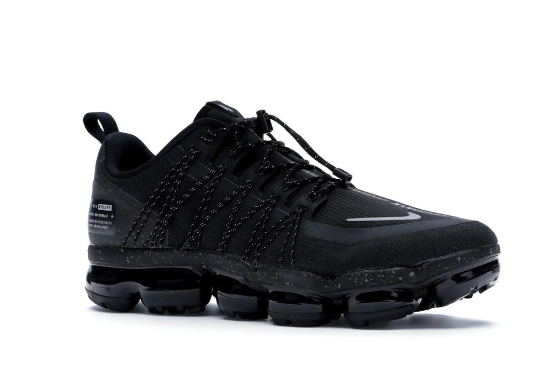 Nike Air VaporMax Run Utility Schwarz Reflektierendes Silber