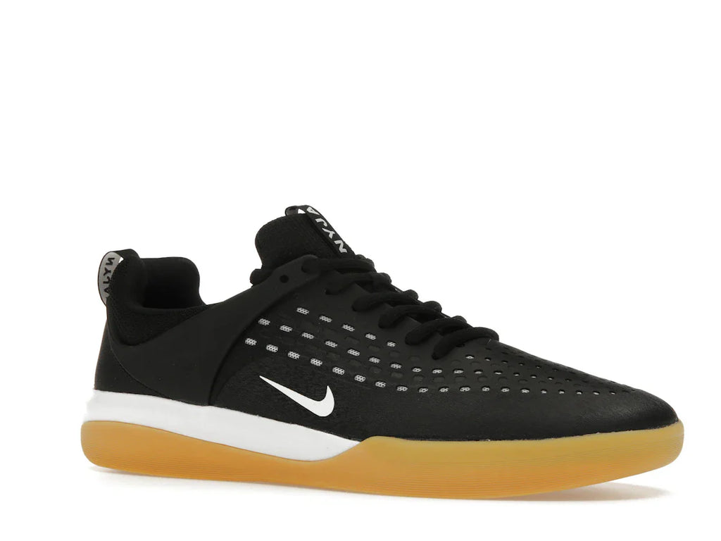 Nike SB Zoom Nyjah 3 Schwarz Weiß Gummi