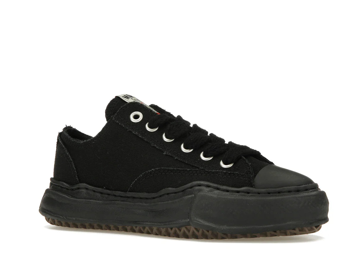 Maison Mihara Yasuhiro Peterson OG Sole Canvas Low Schwarz Schwarz