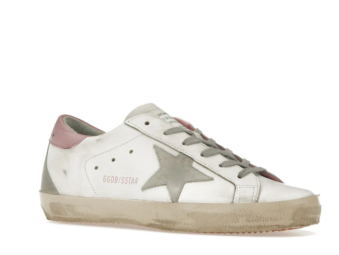 Golden Goose Super-Star Weiß Hellrosa (Damen)